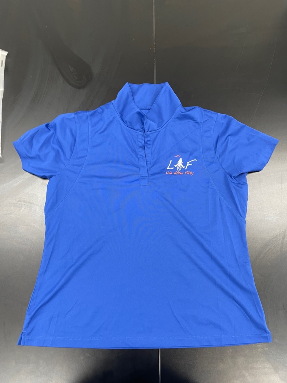 Women's Short Sleeve Polo Tee in Royal Blue